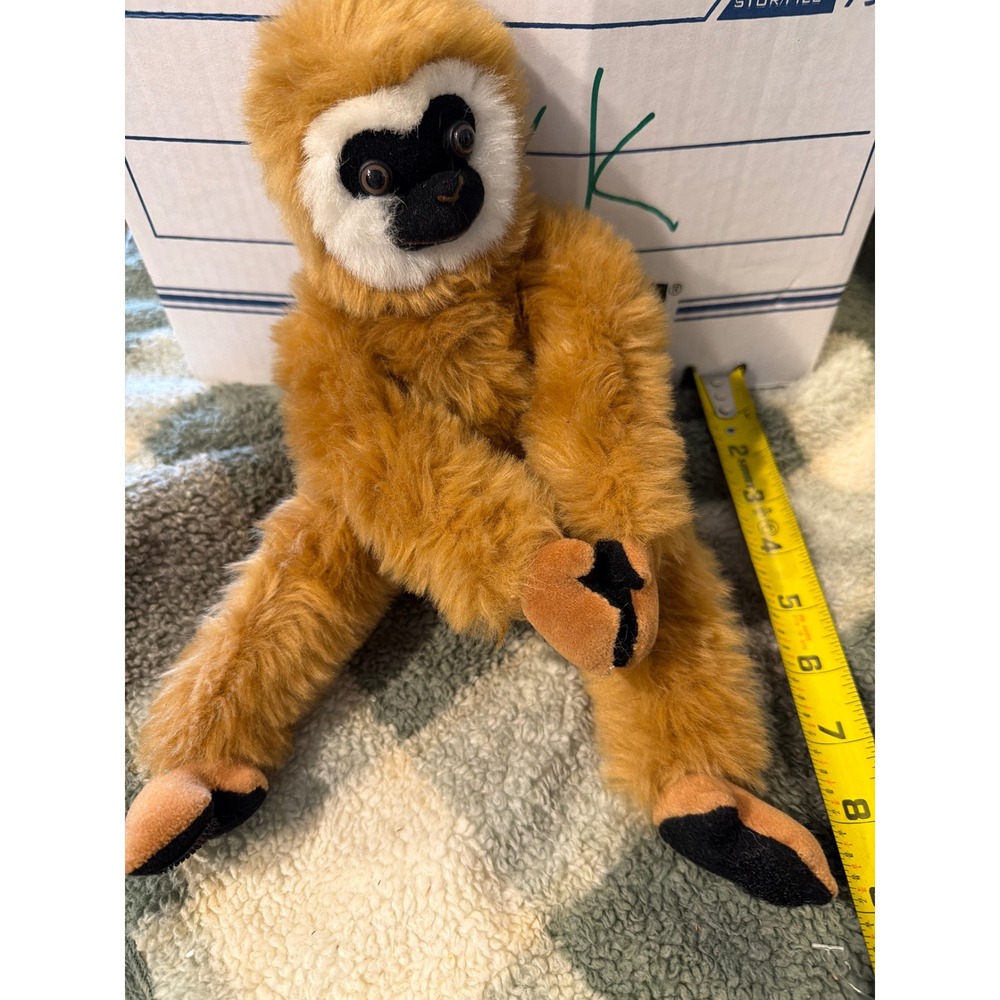 Science‎ Concepts LLC Gibbon Monkey Plush Stuffed Animal Golden Tan 14 Inch